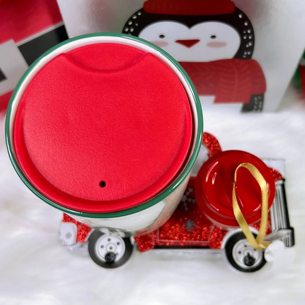 Disney Starbucks Mug Tumbler Happy Holidays Hot Beverage‎ Cup & Ornament